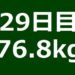 【29日目】ひきこもりデブ－30kgダイエット計画！！【76.8kg】